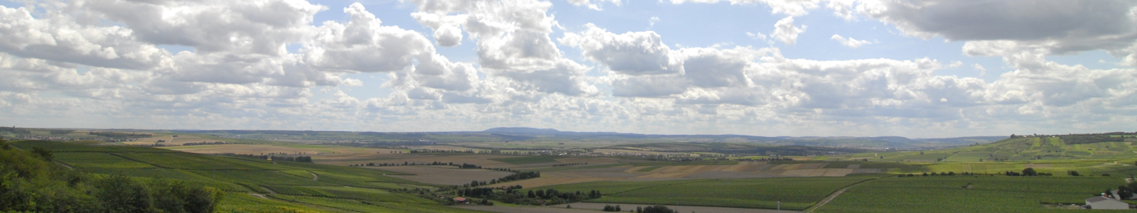 Landschaft mit bewölktem Himmel ©Feuerbach